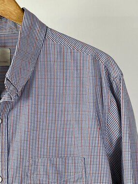 Band Of Outsiders Checked Long Sleeve Button-Down Shirt Size XL